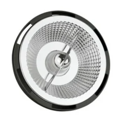 LED GU10 AR111 - 10W - 3000K Warmweiß - 20° Abstrahlwinkel - Schwarz