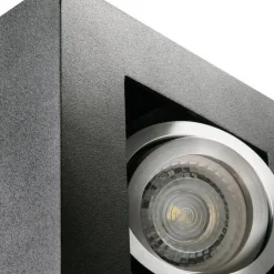 LED GU10 Deckenspot Armatur Schwarz - für 1 LED GU10 Spot
