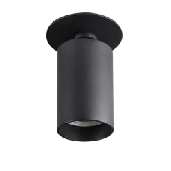 LED GU10 Deckenspot schwenkbar Schwarz rund - für 1 LED GU10 Spot