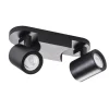 LED GU10 Deckenspot Wandspot schwarz - zweifach für 2 LED GU10 Spots
