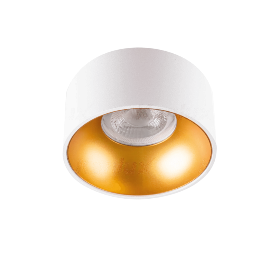 LED GU10 Deckenspot Weiß Gold rund - für 1 LED GU10 Spot