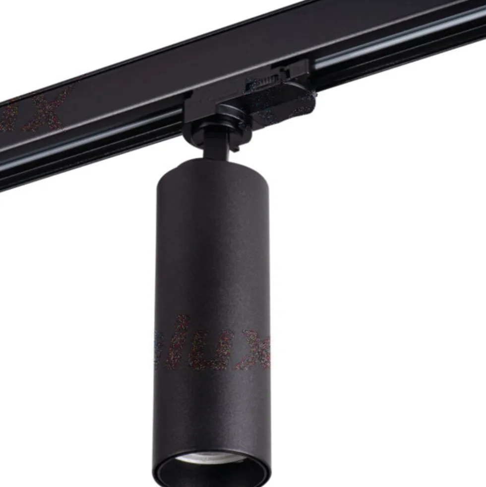 LED GU10 Schienenspot schwarz - 3-Fase universal - für 1 LED GU10 Spot