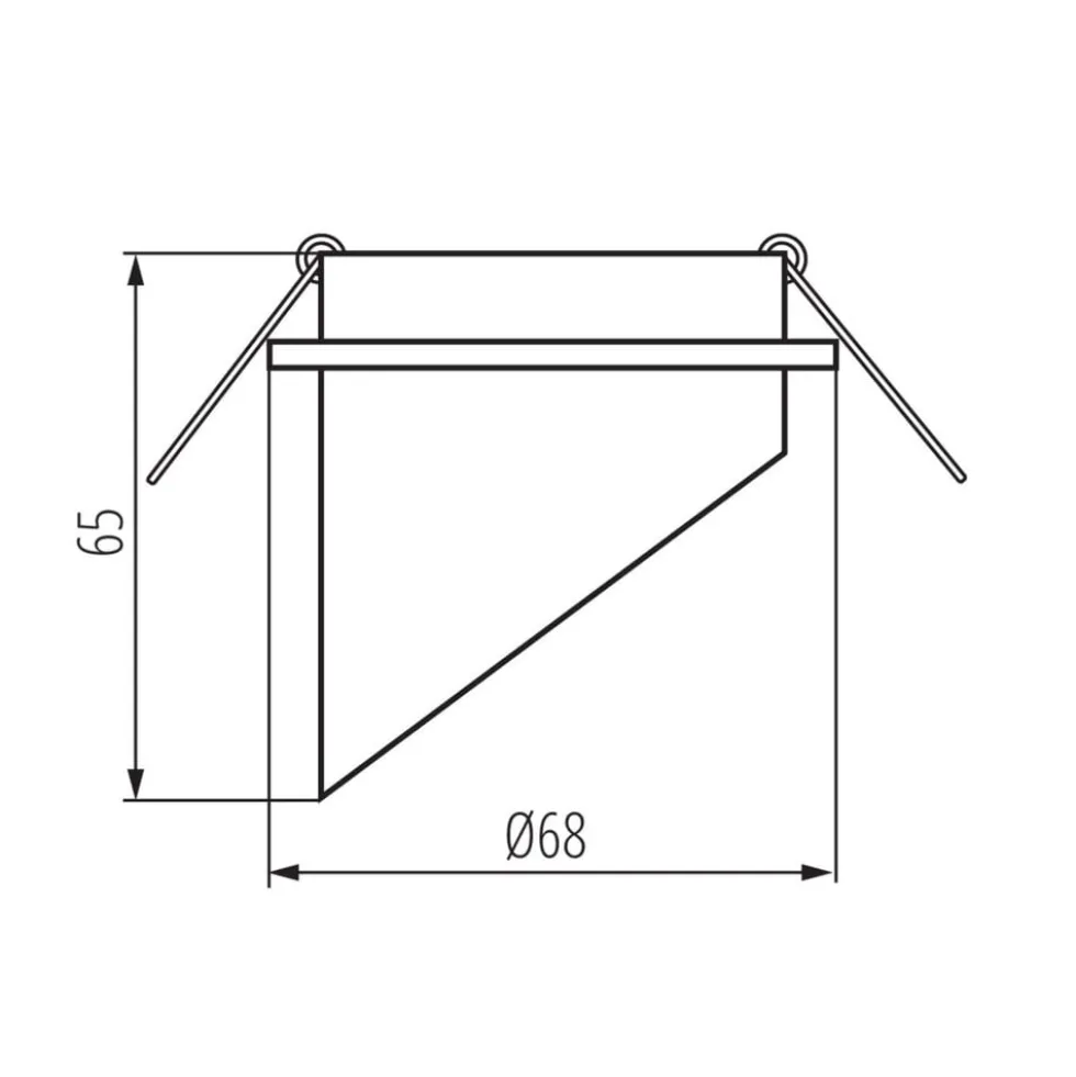 LED GU10 Strahler Einbaurahmen für 1 LED Spot Schwarz Gold rund - exkl. LED Spot