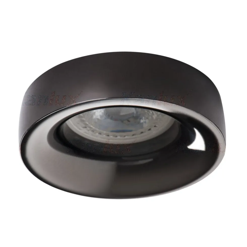LED GU10 Strahler Einbaurahmen Grau rund - für 1 LED GU10 Spot