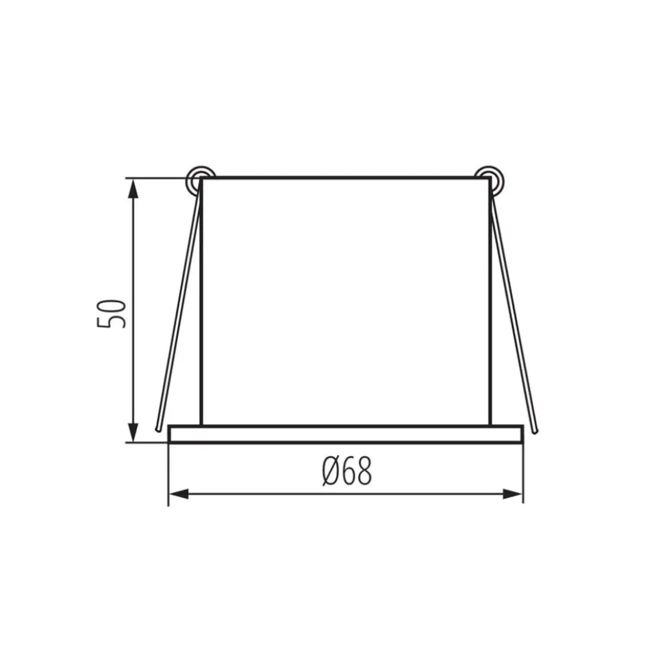 LED GU10 Strahler Einbaurahmen Schwarz Gold rund - für 1 LED GU10 Spot