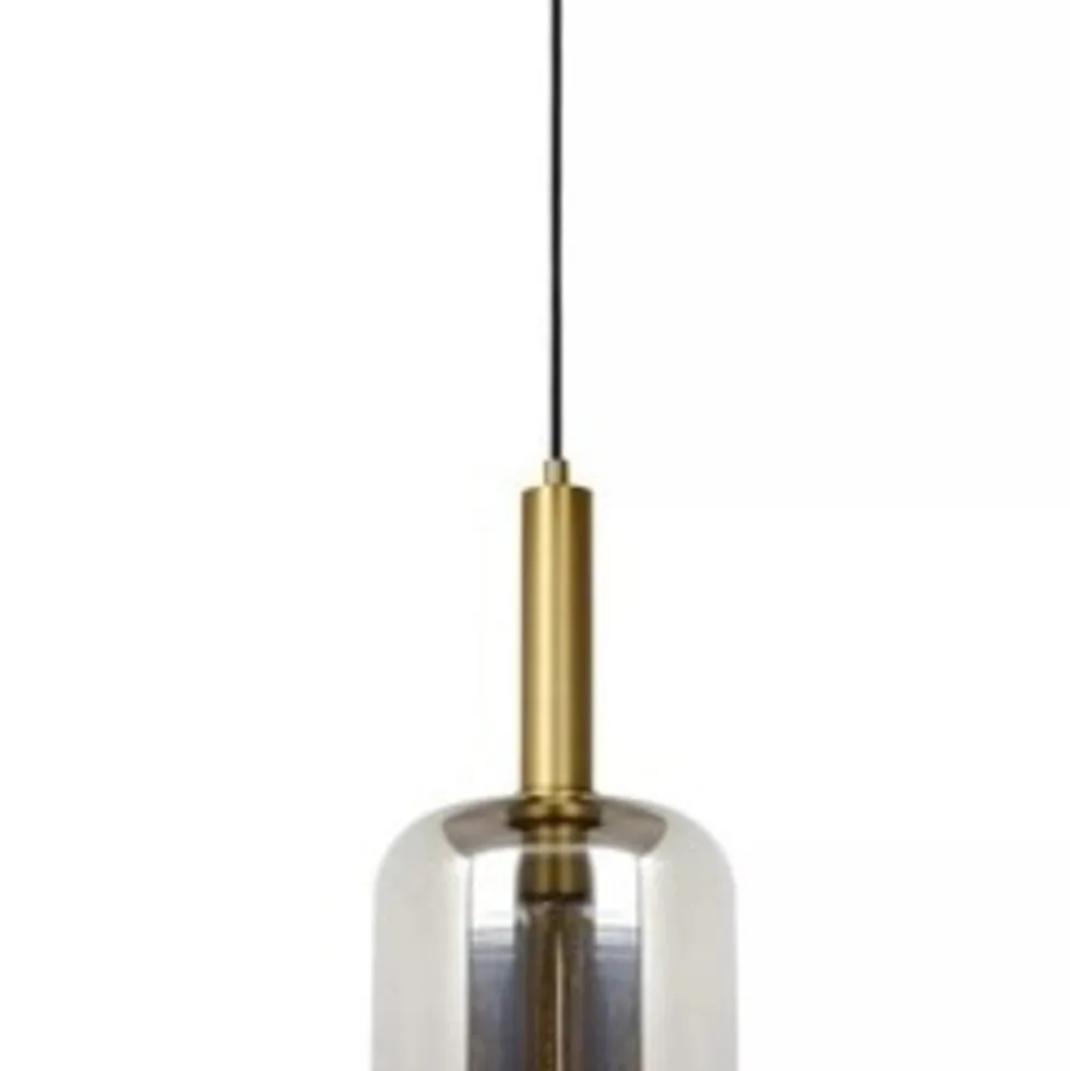LED Hanglamp JOANET mat goud - E27 fitting - Fumé