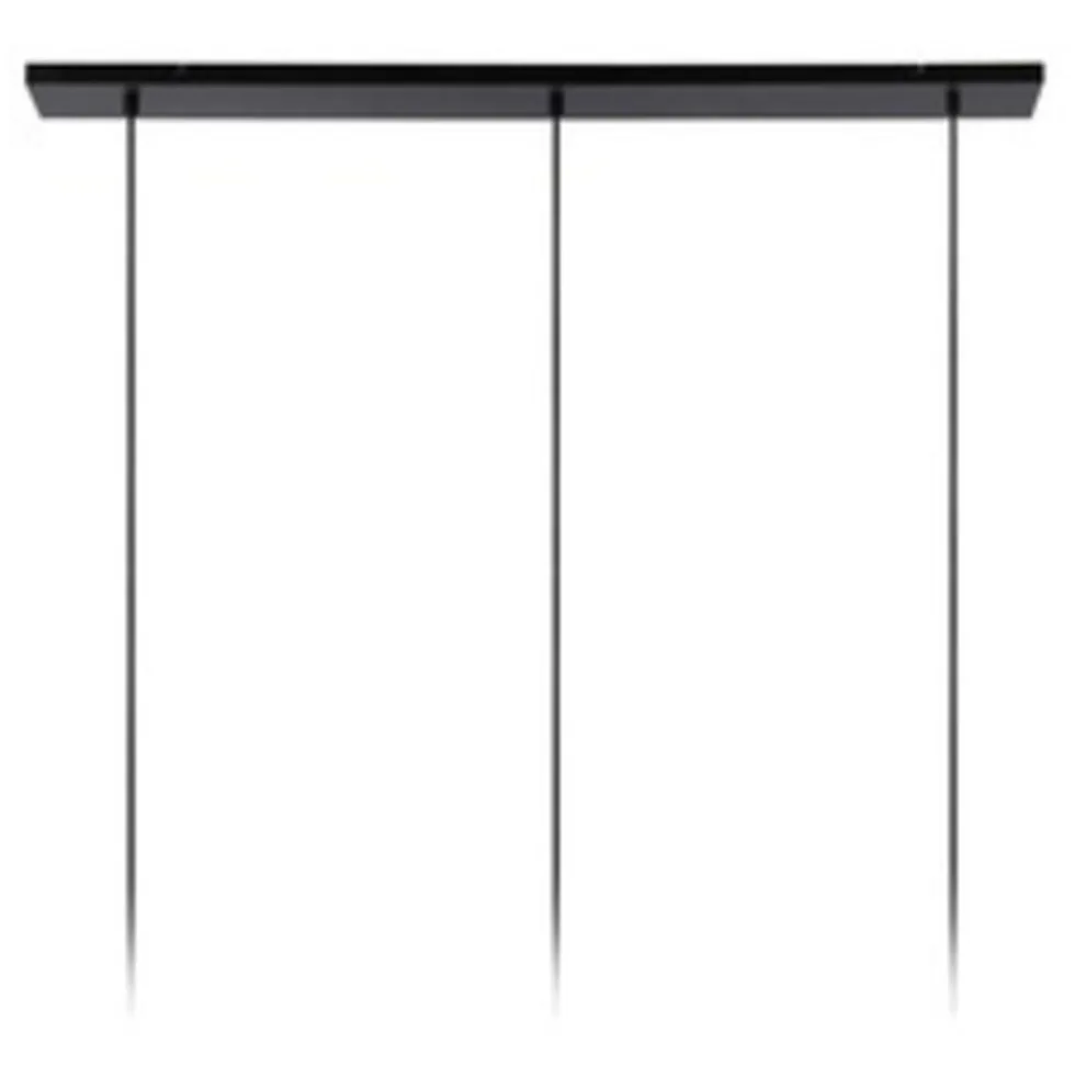 LED Hanglamp JOANNET zwart - 3x E27 fitting - Fumé