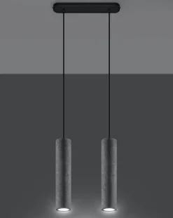 LED Hängeleuchte Beton LUVO - 2 x GU10 Fassung - exkl. LED's