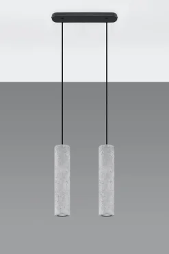 LED Hängeleuchte Beton LUVO - 2 x GU10 Fassung - exkl. LED's