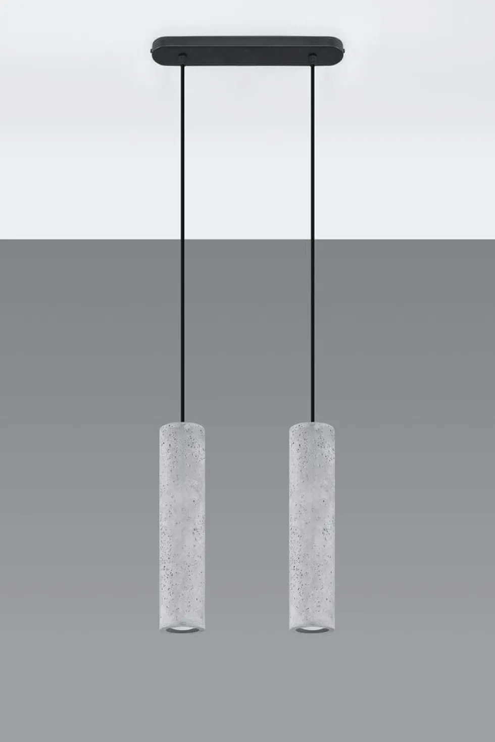 LED Hängeleuchte Beton LUVO - 2 x GU10 Fassung - exkl. LED's