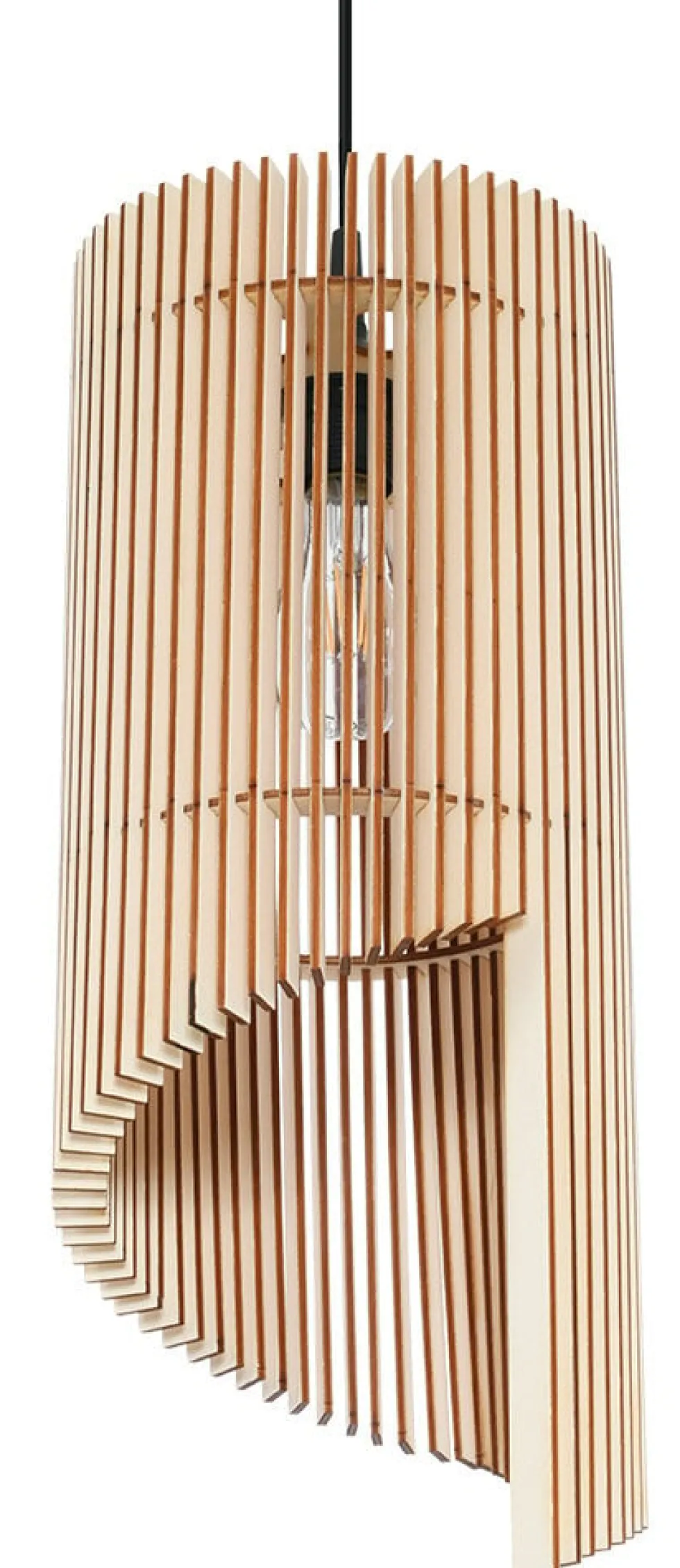 LED Hängeleuchte Holz ALEXIA - 1 x E27 Fassung - exkl. LED's