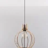 LED Hängeleuchte Holz ARANCIA - 1 x E27 Fassung - exkl. LED's