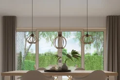 LED Hängeleuchte Holz ARANCIA - 1 x E27 Fassung - exkl. LED's