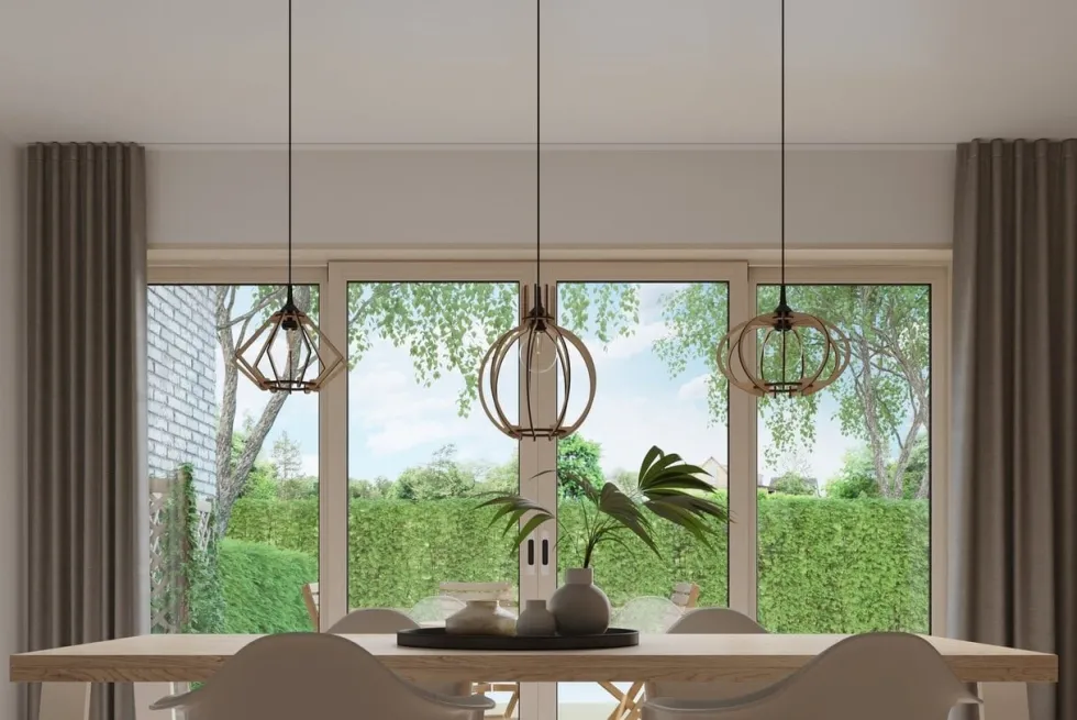 LED Hängeleuchte Holz ARANCIA - 1 x E27 Fassung - exkl. LED's
