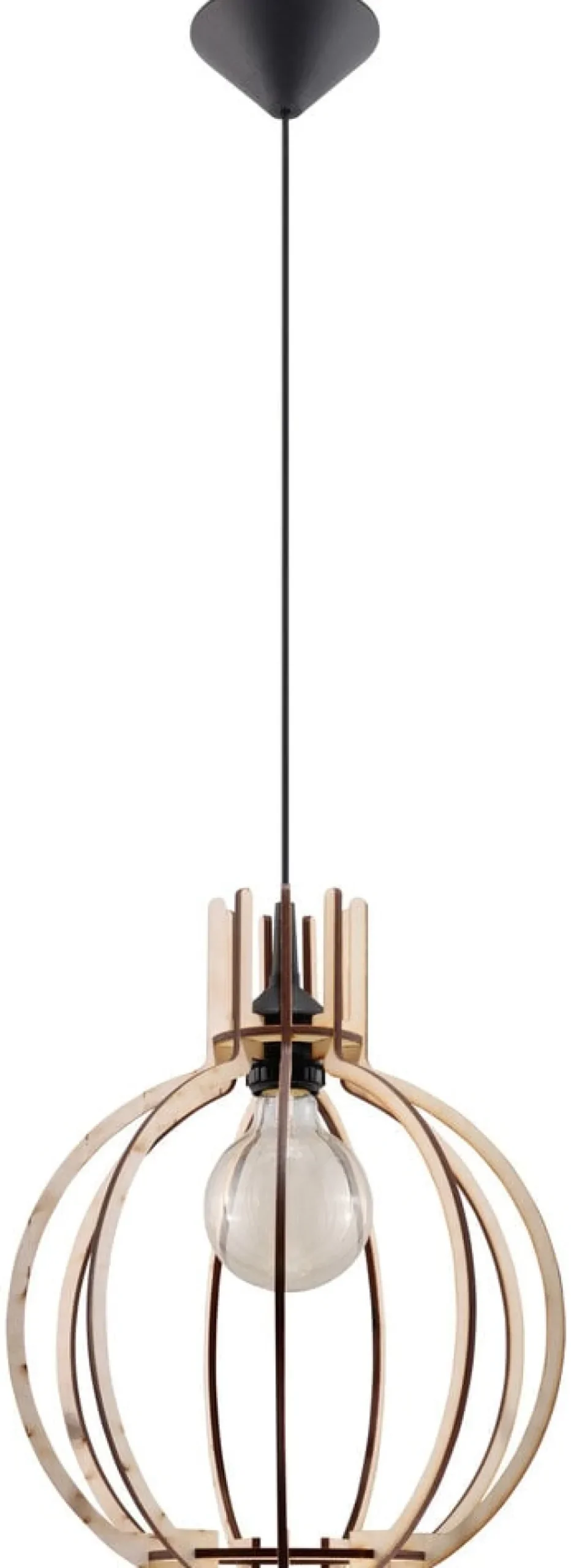 LED Hängeleuchte Holz ARANCIA - 1 x E27 Fassung - exkl. LED's