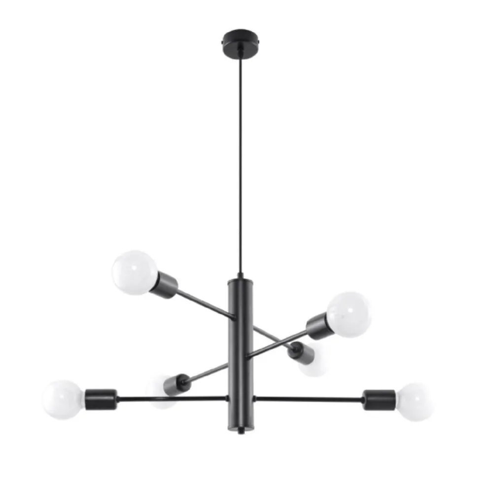 LED Hängeleuchte Kronleuchter modern DUOMO - 6 x E27 Fassung - exkl. LED's