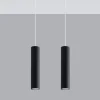 LED Hängeleuchte Mattschwarz LOOPEZ - 2 x GU10 Fassung - exkl. LED's