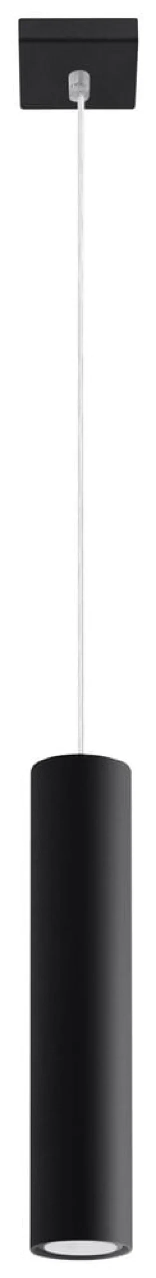 LED Hängeleuchte Mattschwarz LOOPEZ - 1 x GU10 Fassung - exkl. LED's