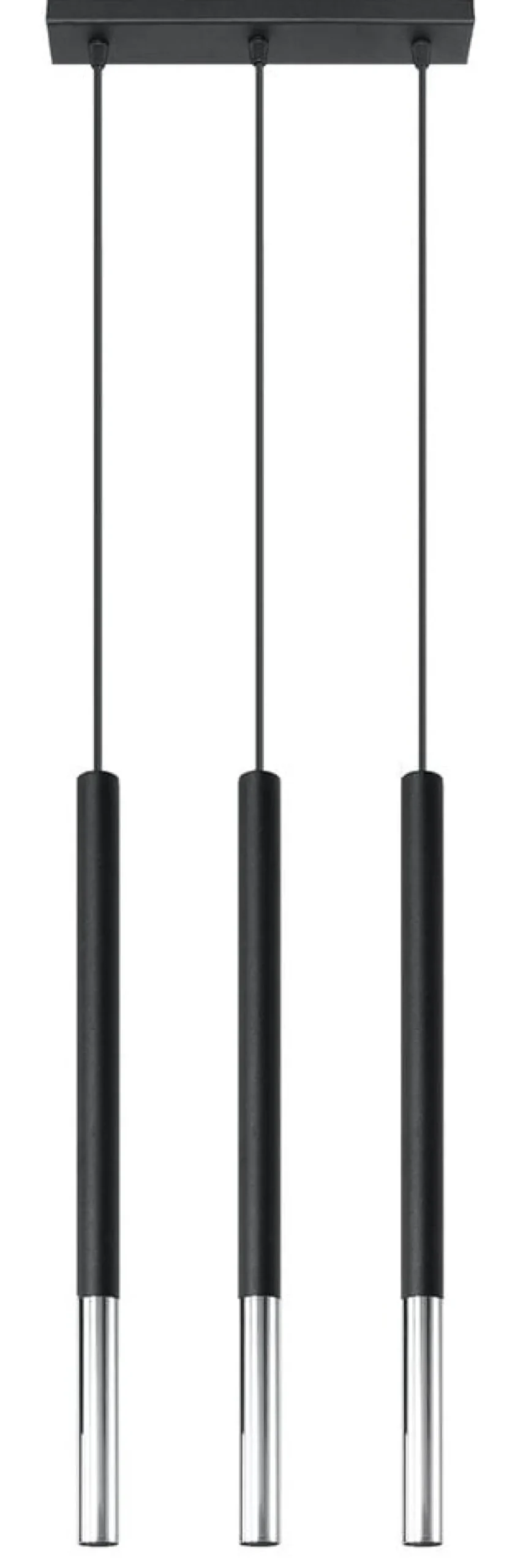 LED Hängeleuchte Schwarz Chrom MOZAICA - 3 x G9 Fassung - exkl. LED's