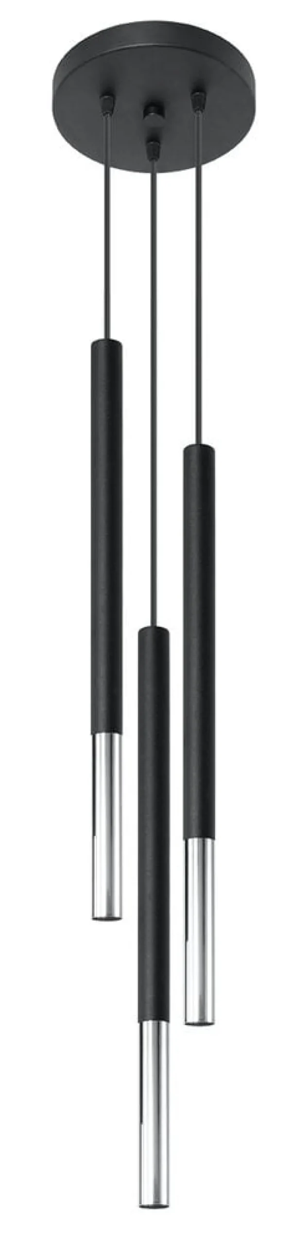 LED Hängeleuchte Schwarz Chrom MOZAICA - 3 x G9 Fassung - exkl. LED's
