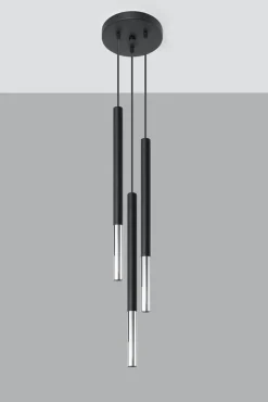 LED Hängeleuchte Schwarz Chrom MOZAICA - 3 x G9 Fassung - exkl. LED's