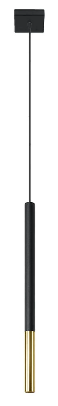 LED Hängeleuchte Schwarz Gold MOZAICA - 1 x G9 Fassung - exkl. LED's