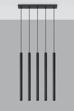 LED Hängeleuchte Schwarz PASTELO - 5 x G9 Fassung - exkl. LED's
