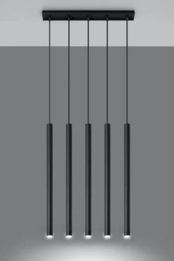 LED Hängeleuchte Schwarz PASTELO - 5 x G9 Fassung - exkl. LED's