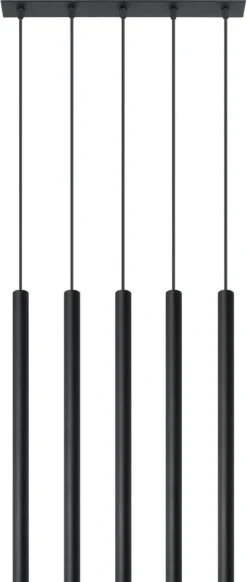 LED Hängeleuchte Schwarz PASTELO - 5 x G9 Fassung - exkl. LED's
