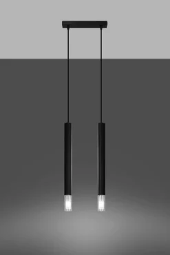 LED Hängeleuchte Schwarz WEZYR - 2 x G9 Fassung - exkl. LED's
