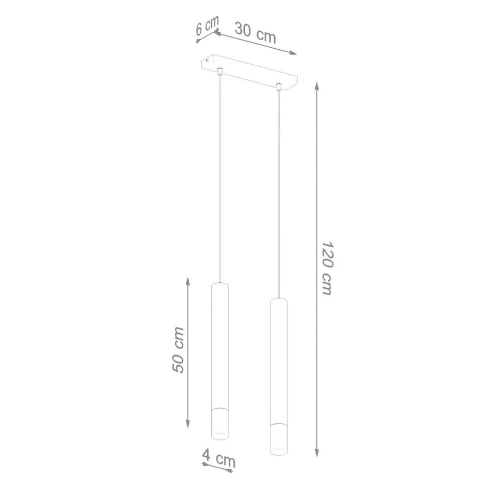 LED Hängeleuchte Schwarz WEZYR - 2 x G9 Fassung - exkl. LED's