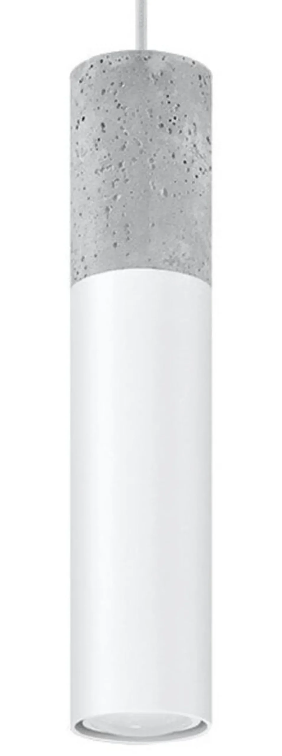 LED Hängeleuchte Weiß Beton BORGIO - 1 x GU10 Fassung - exkl. LED's