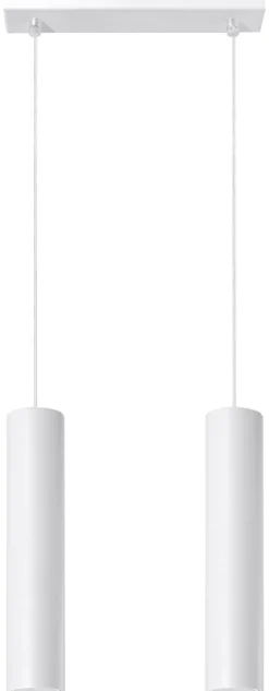 LED Hängeleuchte Weiß LAGOS - 2 x GU10 Fassung - exkl. LED's