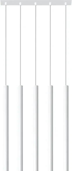 LED Hängeleuchte Weiß PASTELO - 5 x G9 Fassung - exkl. LED's