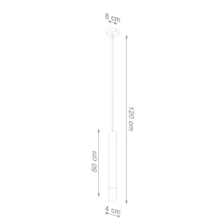 LED Hängeleuchte Weiß WEZYR - 1 x G9 Fassung - exkl. LED's