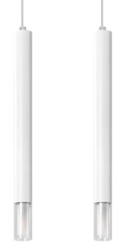 LED Hängeleuchte Weiß WEZYR - 2 x G9 Fassung - exkl. LED's