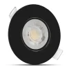 LED inbouwspot Zwart- 4,9W vervangt 41W - 480lm - 4000K - Kantelbaar - Niet Dimbaar - D90xH22mm