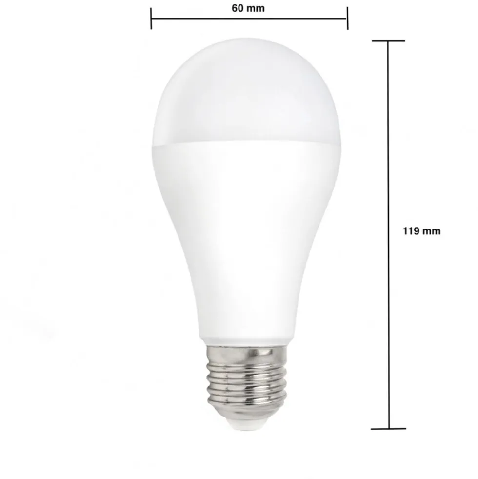 LED Lampe E27 A60 – 13,8W 1521lm – 4000K Neutralweiß – Kunststoffgehäuse