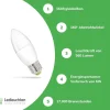 LED Lampe E27 - C37 - 6W entspricht 47W - 6000K Tageslichtweiß