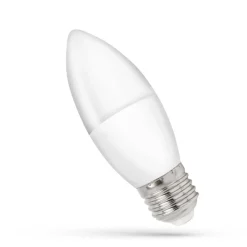 LED Lampe E27 - C37 6W entspricht 40-60W - 3000K Warmweiß