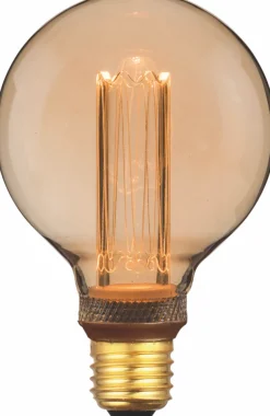LED Lampe E27 - 5W - Gold - 9,5cm - 2000K - 3 Einstellungen mit Erinnerungsfunktion