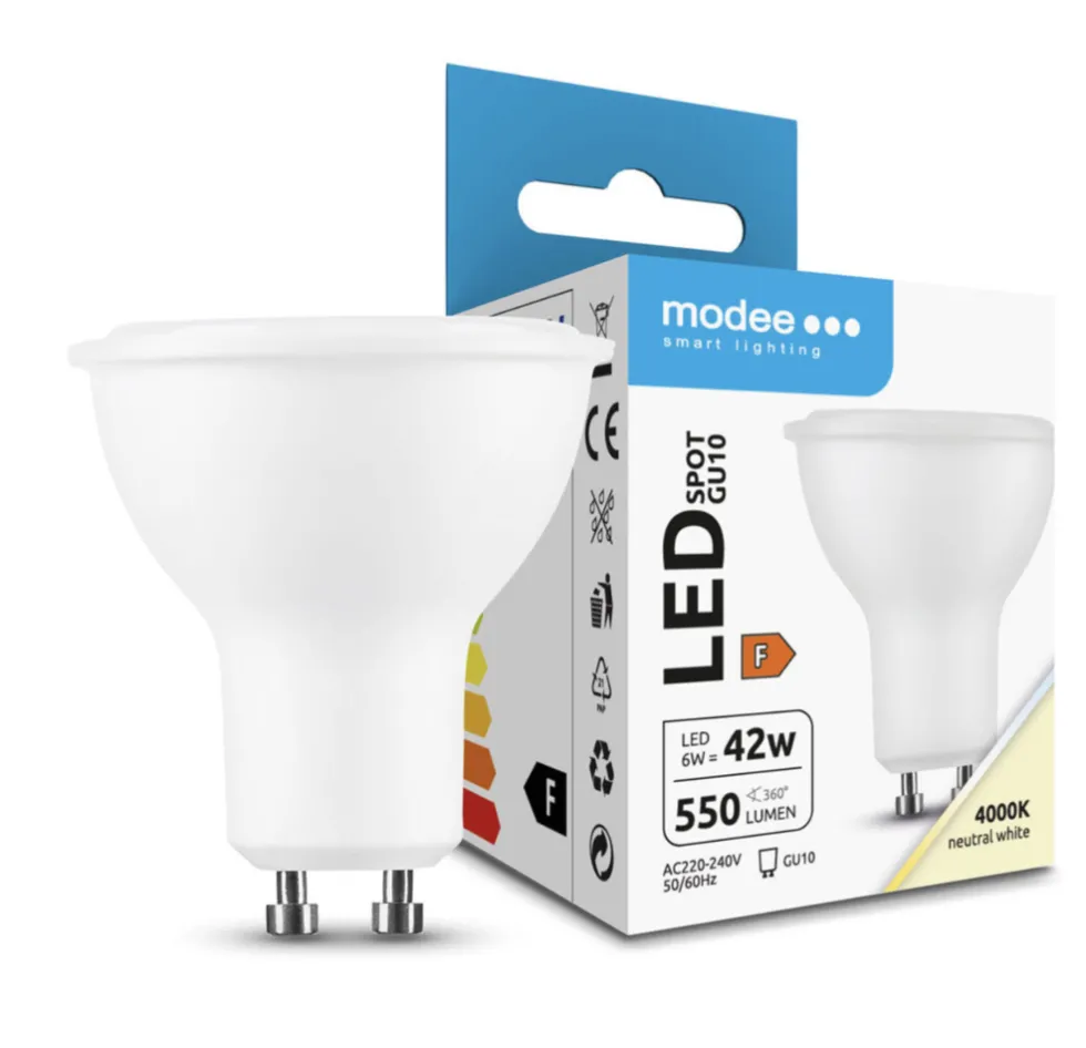 LED-Leuchtmittel - GU10 Fassung- 6W 550Lm - 4000K 840 Neutralweiß | Strahler Abstrahlwinkel 110