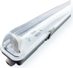 LED Leuchtstoffröhren Komplettset - 120cm Einzelfassung - IP65 Feuchtraum - Wannenleuchte - inkl. 18W LED Leuchtstoffröhre