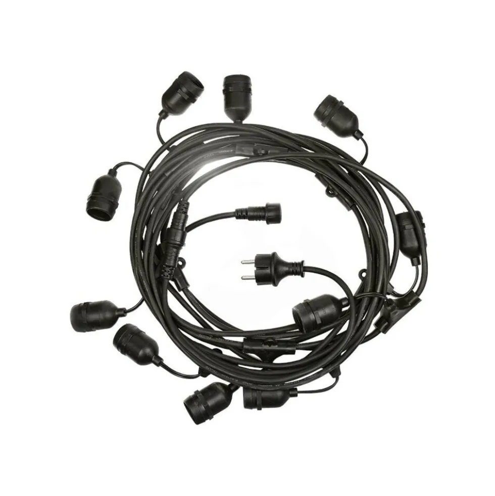 LED Lichterkette 40 meter (4x10m) - Inkl. 40x LED Lampe G45 - 1W - 3000K