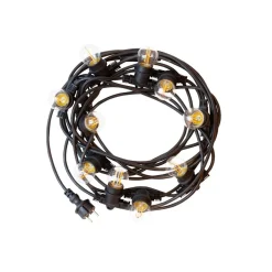 LED Lichterkette 20m (2x10m) - Inkl. 20x LED Lampe G45 - 1W - 3000K
