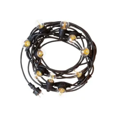 LED Lichterkette 30m (3x10m) - Inkl. 30x LED Lampe G45 - 1W - 3000K