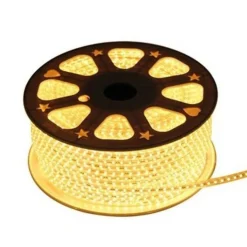 LED Lichtschlauch Pro V3 7MM | 200W 24.000Lm – 3000K 830 Warmweiß | 50 Meter Baustellenbeleuchtung | Plug & Play | 120 LEDs/m