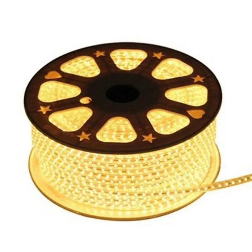 LED Lichtschlauch Pro V3 7MM | 200W 24.000Lm – 3000K 830 Warmweiß | 50 Meter Baustellenbeleuchtung | Plug & Play | 120 LEDs/m