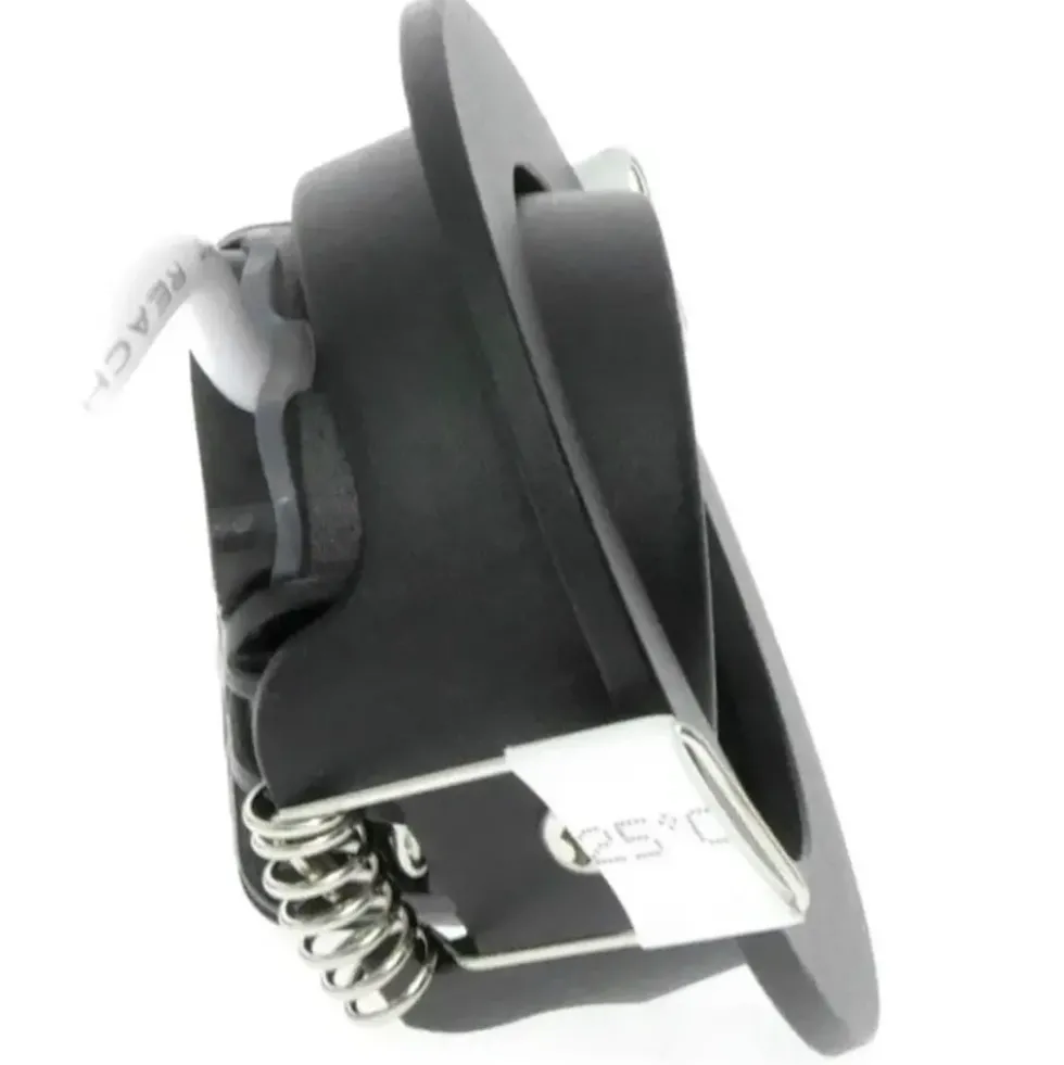 LED-Mini-Einbaustrahler IP65 – Schwarz 62 mm – 5 W 450 lm – 2700 K 827 Warmweiß | Einbaudurchmesser 52 mm – Triac dimmbar | 230V