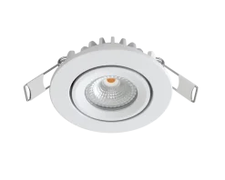 LED-Mini-Einbaustrahler IP65 – Weiß 62 mm – 5 W 450 lm – 2700 K 827 Warmweiß | Einbaudurchmesser 52 mm – Triac dimmbar | 230V